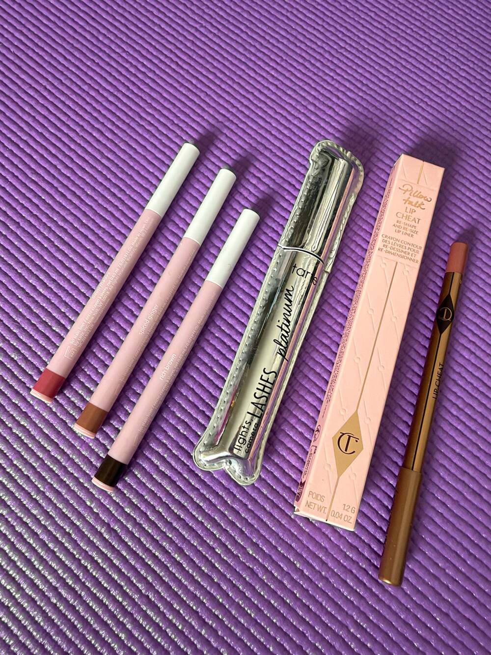 Tarte Charlotte Tilbury 5 Pc Makeup Set Lip Liners Mascara Pillow Talk New